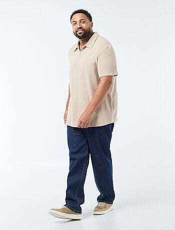 Polo regular in cotone tinta unita