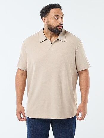 Polo regular in cotone tinta unita