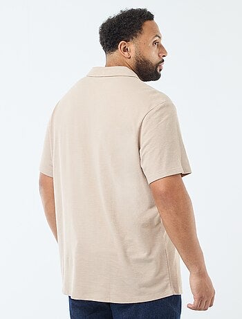 Polo regular in cotone tinta unita