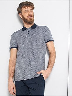 Polo slim a pois - Kiabi