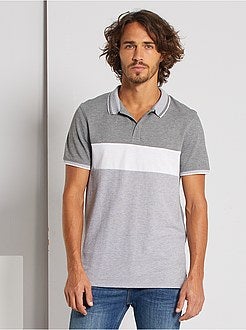 Polo slim colorblock - Kiabi
