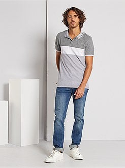 Polo slim colorblock - Kiabi