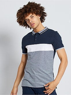 Polo slim colorblock - Kiabi