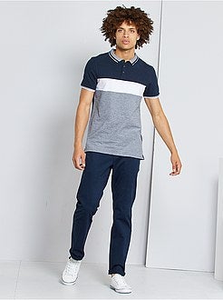 Polo slim colorblock - Kiabi