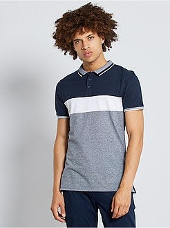 Polo slim colorblock - Kiabi