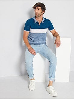 Polo slim colorblock - Kiabi