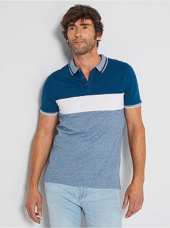 Polo slim colorblock - Kiabi