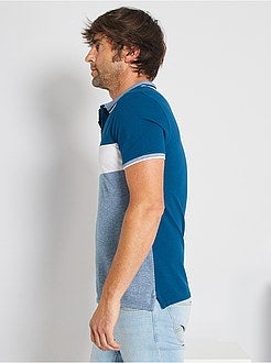 Polo slim colorblock - Kiabi