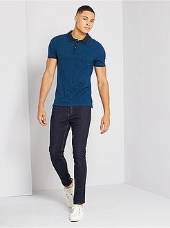 Polo slim in piqué bicolore - Kiabi
