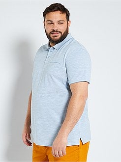 Polo slim maglia screziata - Kiabi