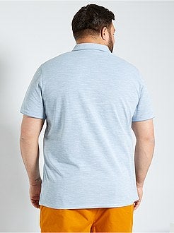 Polo slim maglia screziata - Kiabi