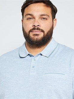 Polo slim maglia screziata - Kiabi