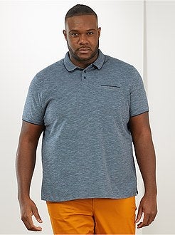 Polo slim maglia screziata - Kiabi