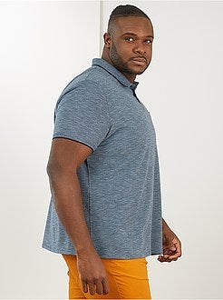 Polo slim maglia screziata - Kiabi