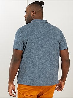 Polo slim maglia screziata - Kiabi