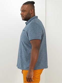 Polo slim maglia screziata - Kiabi