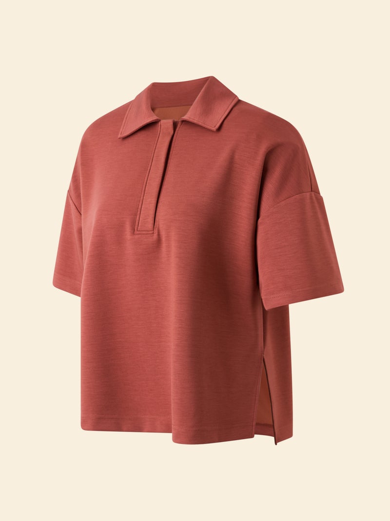 Polo sportiva oversize - (ekstract) Marrone - Kiabi