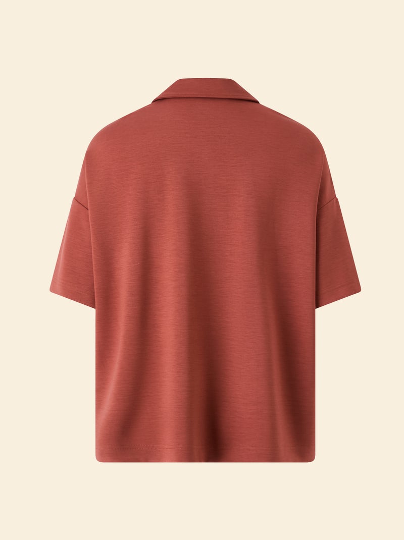 Polo sportiva oversize - (ekstract) Marrone - Kiabi