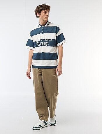 Polo stile rugby a maniche corte