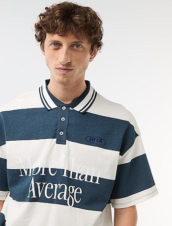 Polo stile rugby a maniche corte