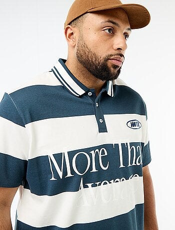 Polo stile rugby a maniche corte