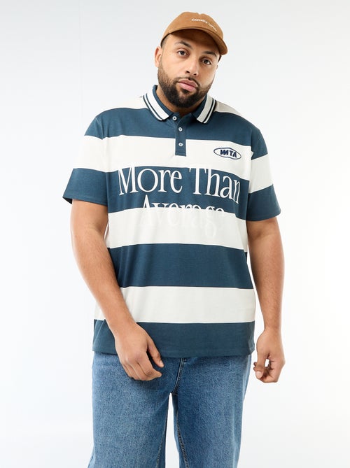 Polo stile rugby a maniche corte - Kiabi