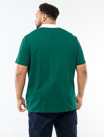 Polo stile rugby a maniche corte