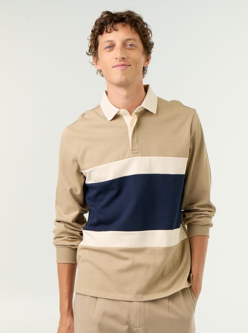 Polo stile rugby a maniche lunghe - Kiabi Polo stile rugby a maniche lunghe - Kiabi