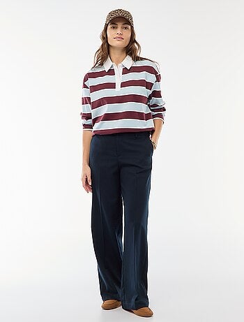 Polo stile rugby a maniche lunghe