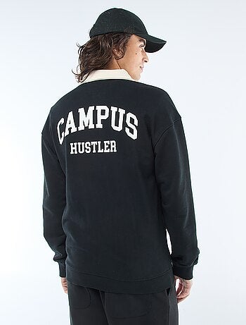 Polo stile rugby a maniche lunghe
