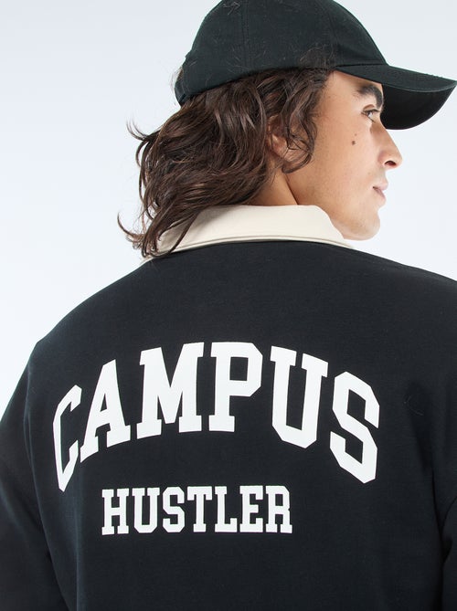 Polo stile rugby a maniche lunghe - Kiabi