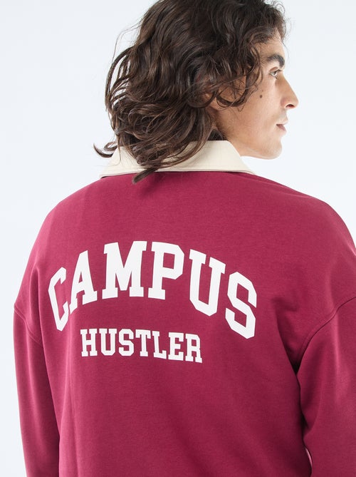 Polo stile rugby a maniche lunghe - Kiabi