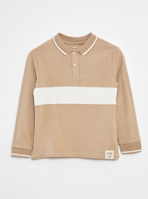 Polo stile rugby in maglia jersey - Kiabi