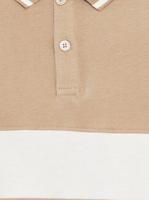 Polo stile rugby in maglia jersey - Kiabi