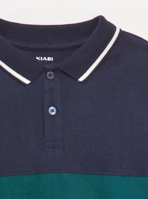 Polo stile rugby in maglia jersey - Kiabi