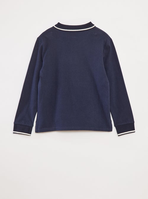 Polo stile rugby in maglia jersey - Kiabi