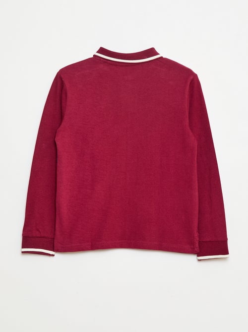 Polo stile rugby in maglia jersey - Kiabi