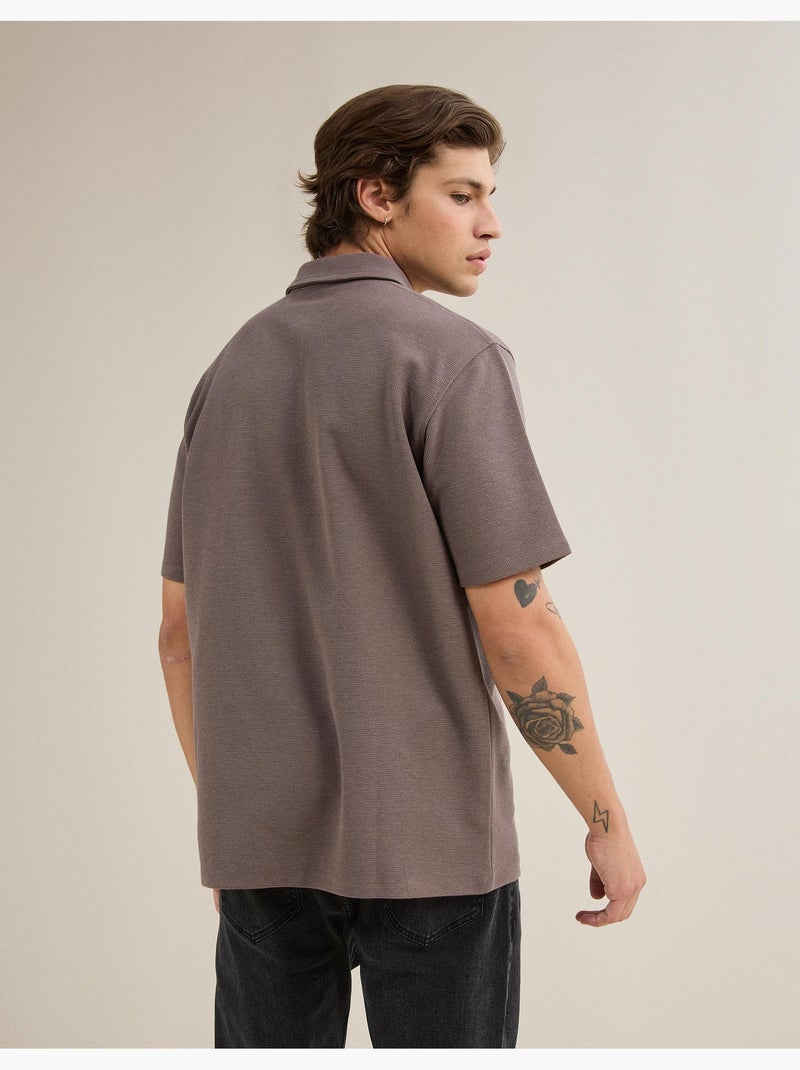 Polo strutturata, MO Fashion Marrone - Kiabi