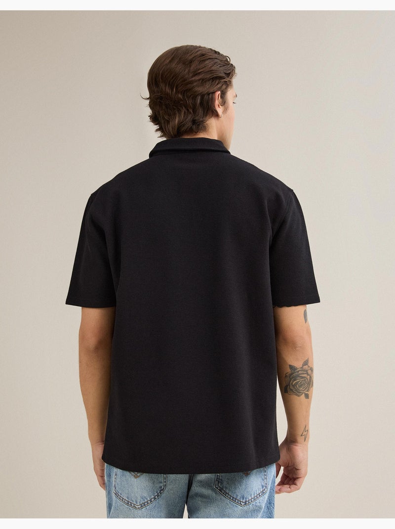 Polo strutturata, MO Fashion Nero - Kiabi