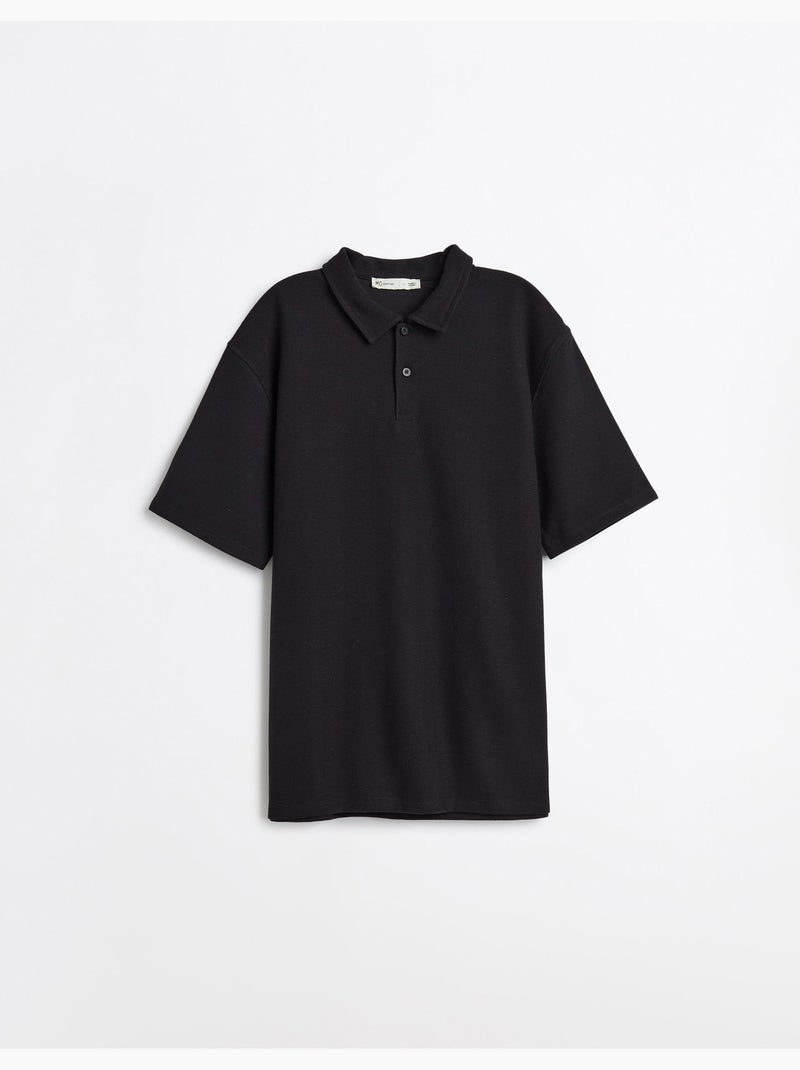 Polo strutturata, MO Fashion Nero - Kiabi