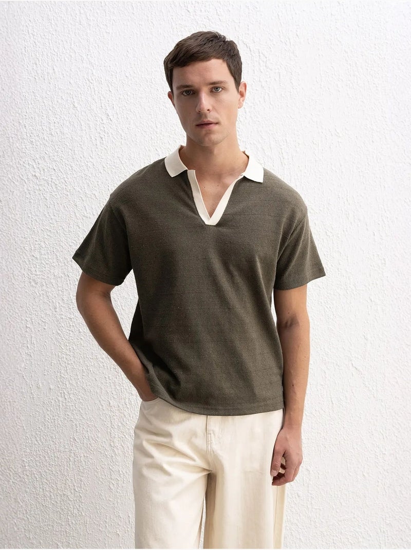 Polo t-shirt comfort fit giesto Cachi - Kiabi