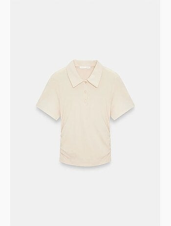 Polo t-shirt cropped da donna slim fit dilvin