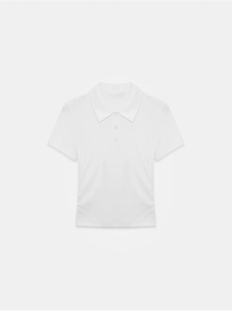 Polo t-shirt cropped da donna slim fit dilvin Bianco - Kiabi
