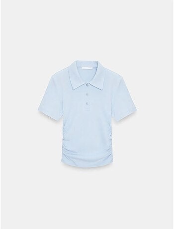 Polo t-shirt cropped da donna slim fit dilvin
