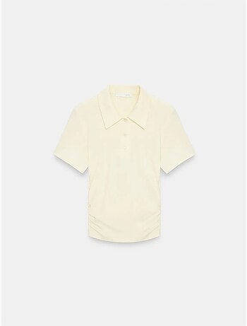 Polo t-shirt cropped da donna slim fit dilvin
