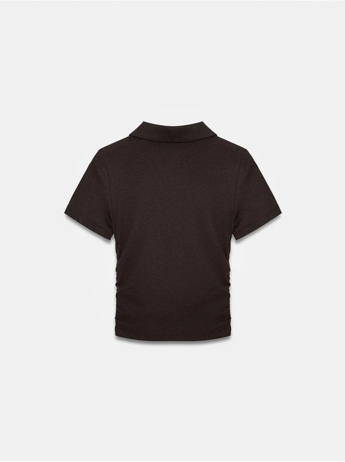 Polo t-shirt cropped da donna slim fit dilvin - Kiabi Polo t-shirt cropped da donna slim fit dilvin - Kiabi