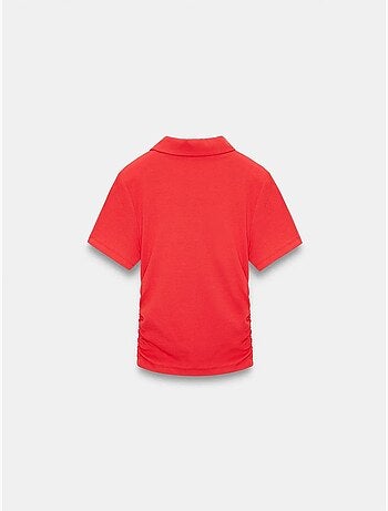 Polo t-shirt cropped da donna slim fit dilvin