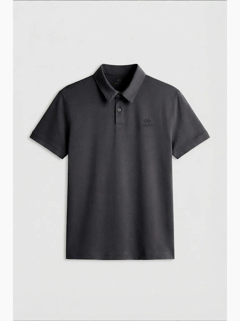 Polo t-shirt da uomo in cotone ed elastan tommy Grigio nero - Kiabi