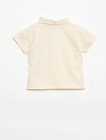 Polo t-shirt stampata