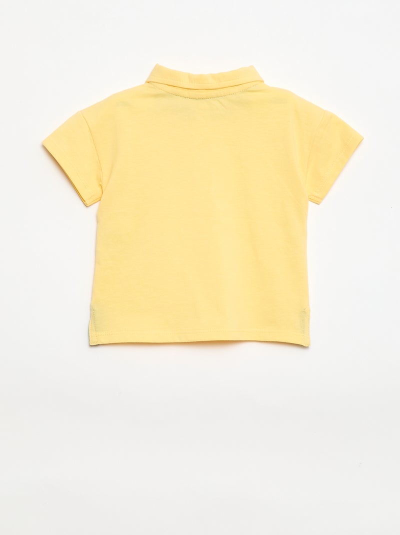 Polo t-shirt stampata Giallo - Kiabi